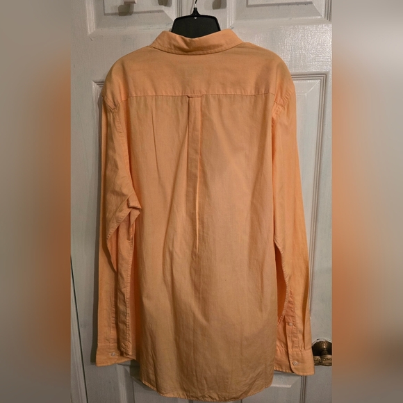 Club Monaco Peach Slim Fit Shirt Size XL - Picture 2 of 3